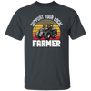 Farming Love Gift, Support Your Local Farmer, Best Farmer Lover, Retro Farm Gift Unisex T-Shirt