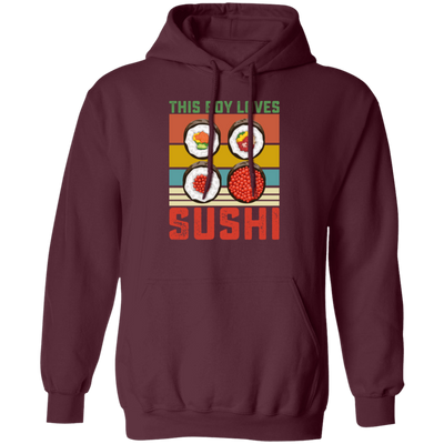 Sushi Lover, Japanese Food Love Gift, Retro Sushi Lover Gift, Best Japanese Pullover Hoodie