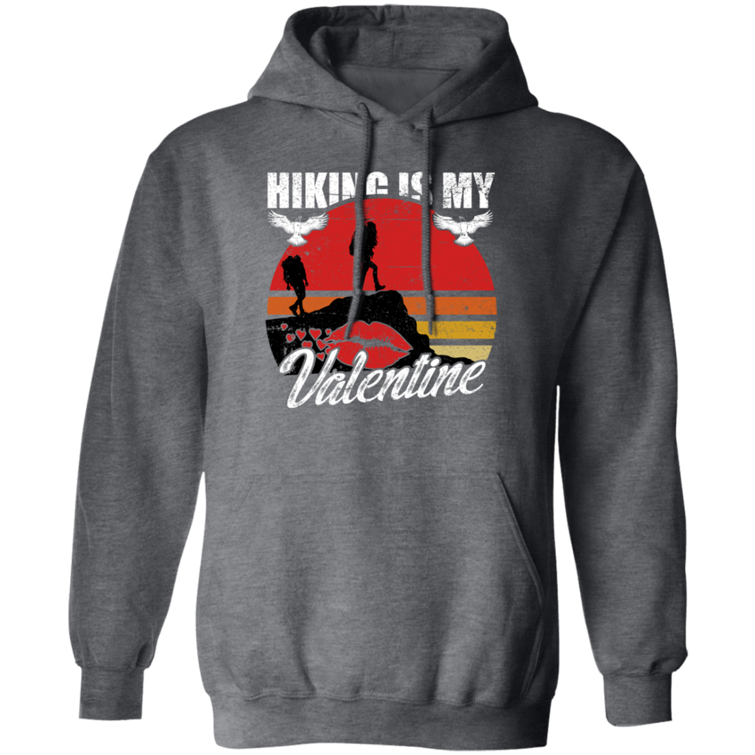 Hiking Is My Valentine Hiker Camper Retro Gift