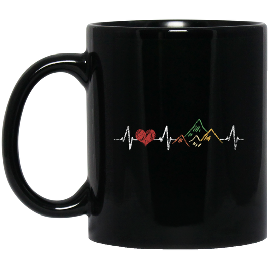 Love Mountain, Best Mountain, Love To Climb Mountain, My Climbing Team Black Mug