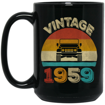 Vintage 1959 Jeeps 60th Birthday Retro Sunset