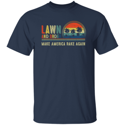 Retrp Lawn and Order Make America Rake Again