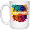 Love Kentucky, Best Of Colorful Gift, Mixed Pattern, Kentuky Lover White Mug