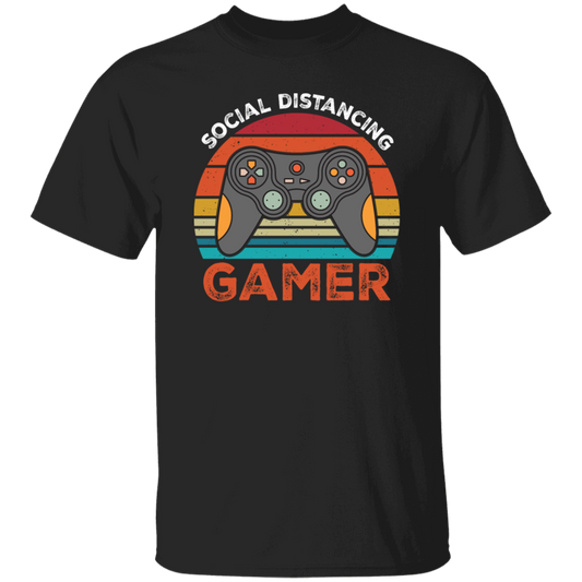 Retro Social Distancing Gamer - Funny Gamers Fun Gift