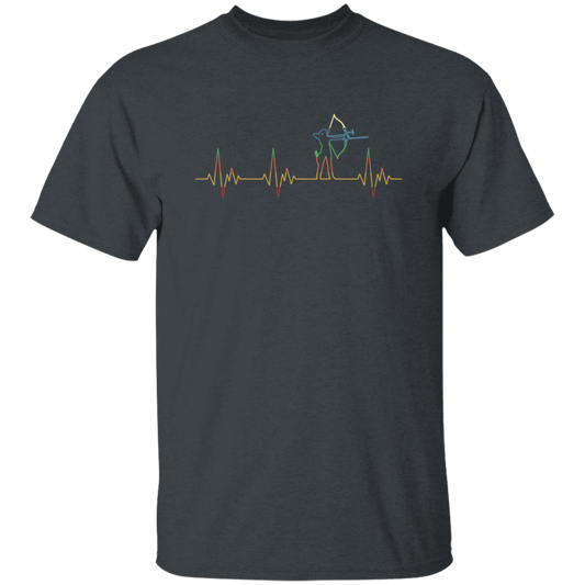Retro Archer Heartbeat Electrocardiogram Unisex T-Shirt