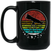 Retro Sonne Telescope Sky Astronomy Univers Black Mug