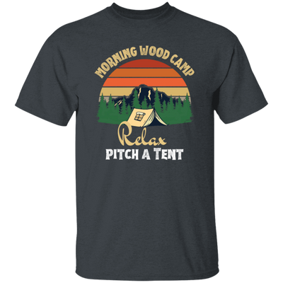 Retro Morning Wood Camp Relax pitch A Tent Enjoy the Morning