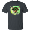 Bull Head Gift, Patricks Cow Lover, Lucky Heifer Gift, Bull And Shamrock Unisex T-Shirt