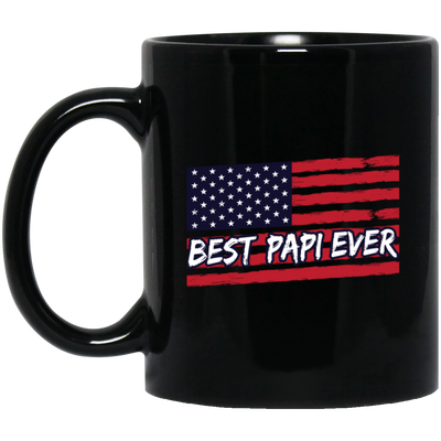 Best papi ever Vintage, American US Flag Grandpa