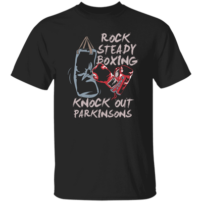 Parkinsons Fighter Rock Steady Boxing Knock Out Sporty Stronger Unisex T-Shirt