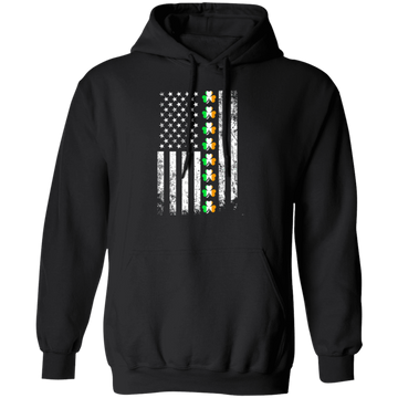 Love Irish Day Patrick Day American Flag Usa Lover Shamrock
