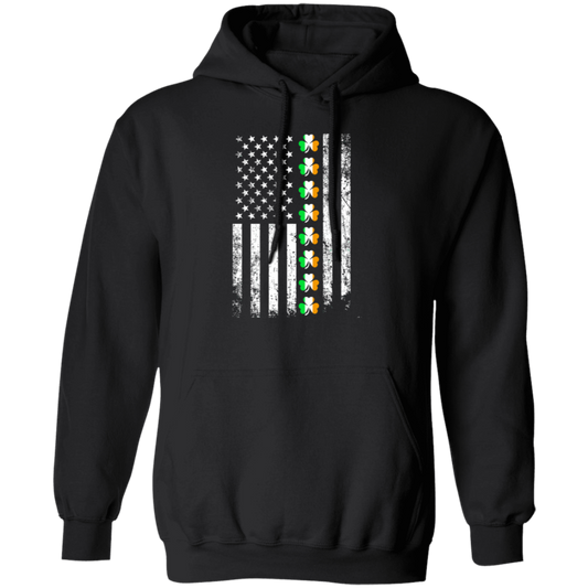 Love Irish Day Patrick Day American Flag Usa Lover Shamrock