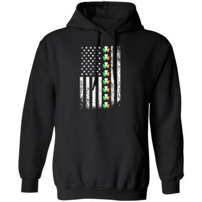 Love Irish Day Patrick Day American Flag Usa Lover Shamrock