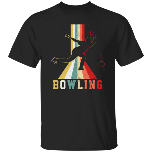 Colorful Bowling, Sporty Retro, Boy Gift, Bowling Lover Gift Unisex T-Shirt