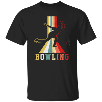 Colorful Bowling, Sporty Retro, Boy Gift, Bowling Lover Gift Unisex T-Shirt