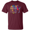 This Design For Skier Born To Ski Colorful Ski Gift Birthday New Year Day Unisex T-Shirt is perfect for skiers of all ages and abilities. Featuring a colorful and vibrant ski-themed design, this stylish t-shirt is sure to make a statement. Unisex sizes are available to ensure the perfect fit for everyone.