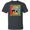 Retro Opossum Let's Eat Trash Unisex T-Shirt