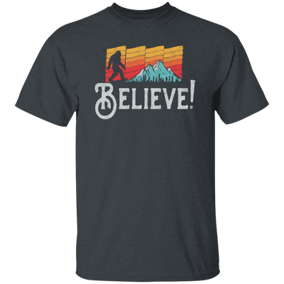 Retro Bigfoot, Believe Bigfoot Sasquatch, Retro Bigfoot Love Gift Unisex T-Shirt