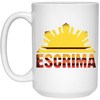 Retro Escrima Stick Filipino Martial Arts Arnis Kali Arnis Stick Sporty Arnis Lover White Mug