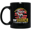 Martial Arts Love, The Harder You Train The Darker Your Belt Gets, Retro Taekwondo Black Mug