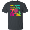 Seventies Dancing Retro Disco 1970s Costume Colorful Swag Unisex T-Shirt