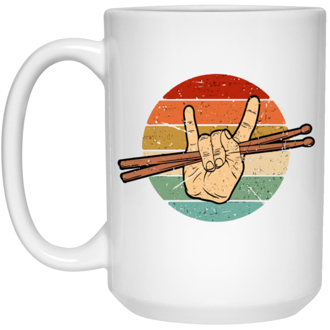 Drumming Retro Drummer Drumsticks Music