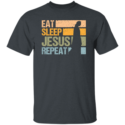 Love Jesus Eat Sleep Jesus Repeat God Faith Christian Retro Gift