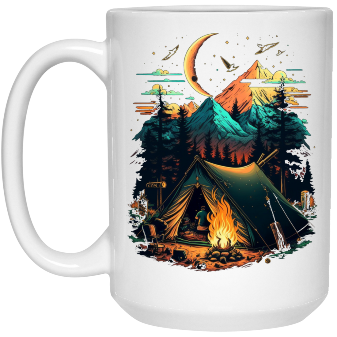 Camping Love Gift, Best Campfire Lover, Camper Gift, Reality Camping White Mug