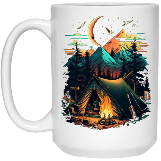 Camping Love Gift, Best Campfire Lover, Camper Gift, Reality Camping White Mug