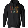 Retro Guitar Dad, Dad Guitar Chords Pullover Hoodie