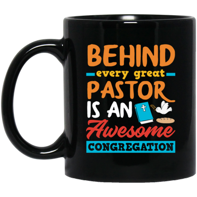 This Behind Every Great Pastor Is An Awesome, Congregation Love mug is the perfect gift for your favorite pastor. Show them your appreciation and love for the great things they do by giving them this unique mug. Its sturdy ceramic construction ensures that your message of gratitude will last a lifetime.