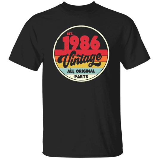 1986 Vintage Design, Retro 1986 Bitthday