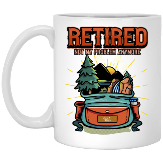 Retired Gift, Hiking Pension Retirement Saying Gift