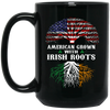 Love Patrick Day American Grown With Irish Roots American Flag