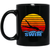 Vintage Swim, Best Swim Ever, Love Swimming, Life Is Swim, Swimmer Black Mug