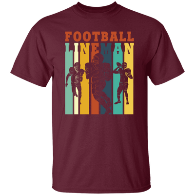 Retro Football Lineman Retro Offensive Defensive Player