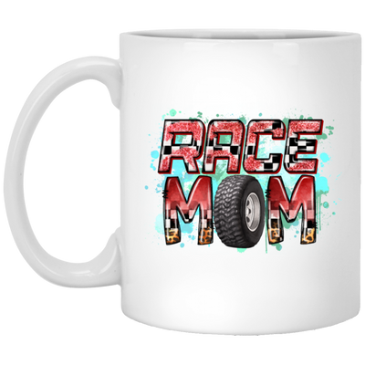 Love Race Mom, Best Gift For Race Mom, Racing Mom, Love Momma Gift White Mug