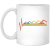 Design For Beach Lover Evolution Swimmer Summer Time White Mug