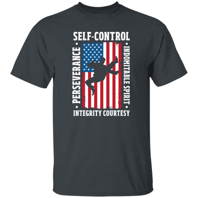 American Taekwondo, Self-Control, Perseverance, Integrity Courtesy, Indomitable Spirit Unisex T-Shirt