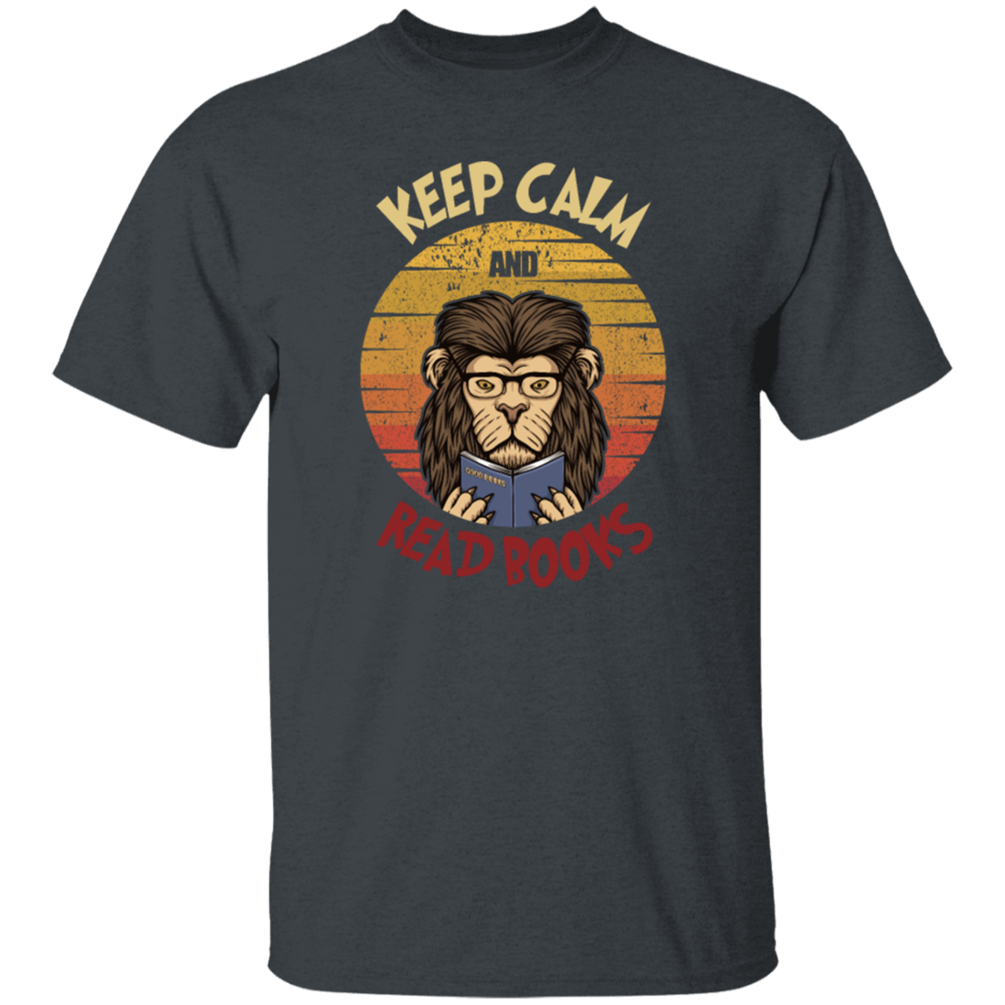 Books Reading Retro Glasses Lion Bookworm Vintage