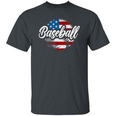 American Baseball, Love Baseball, Love American Football, American Flag In Ball Unisex T-Shirt