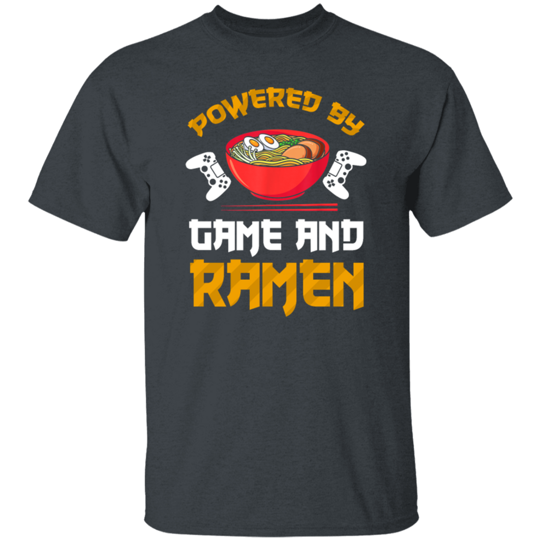 Power By Game And Ramen Anime, Retro Ramen gold