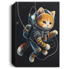 Cute Cat With Astronaut Suit In The Space Big Cute Eyes