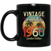 Vintage July 1960, Limited Edition 1960, Best Of 1960 Black Mug