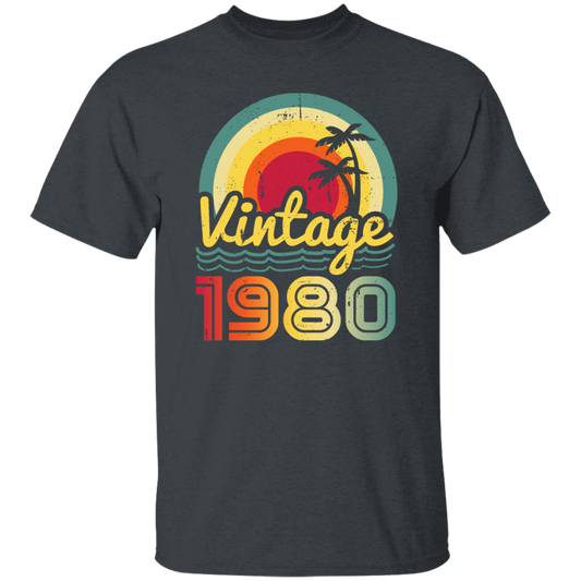 Love 1980 Gift, Retro 1980 Gift, Vintage 1980 Gift, 1980 Birthday Gift, Hawaii Lover Gift Unisex T-Shirt