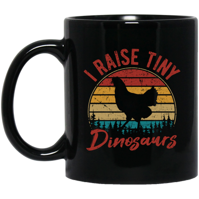 Retro I Raise Tiny Dinosaurs Chicken Lover Chickens Farm