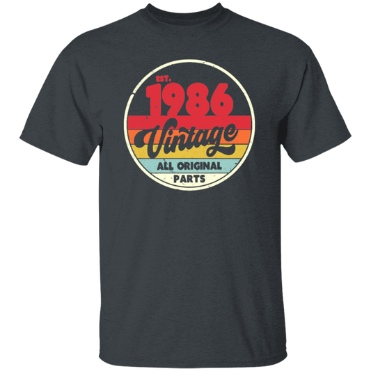 1986 Vintage Design, Retro 1986 Bitthday