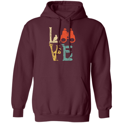 Vintage Birdwatching Bird Watchers, Retro Camera Love Gift Pullover Hoodie