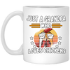 Just A Grandpa Who Loves Chicken Vintage