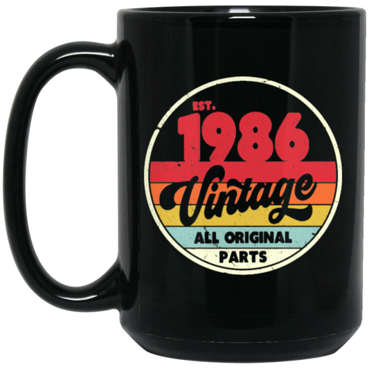 1986 Vintage Design, Retro 1986 Bitthday